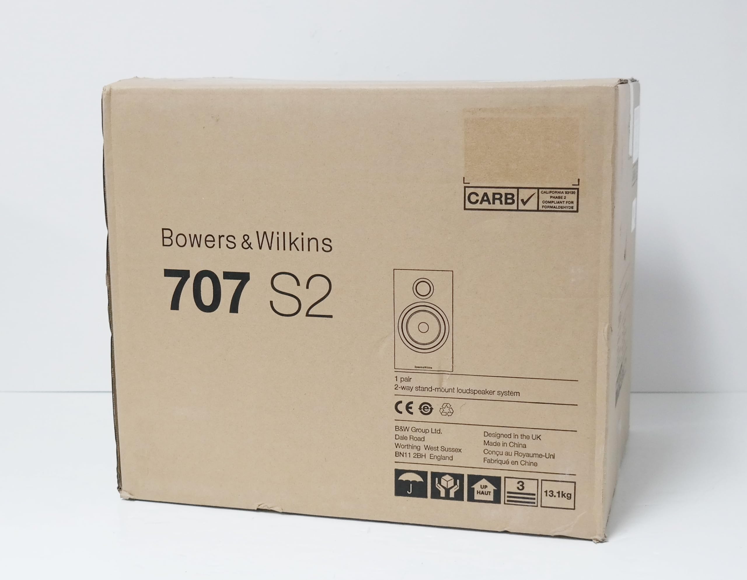 Bowers & Wilkins 707 S2 Standmount Loudspeaker - Compact 2-Way Speaker for Home Theater System Satin White  
Bowers & Wi